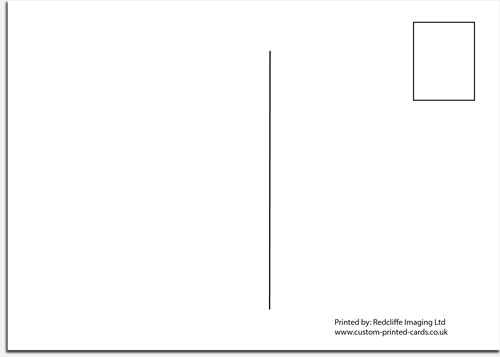 Back Of Postcard Template