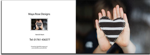 Greeting Card 105mm x 150mm Landscape - Black Border