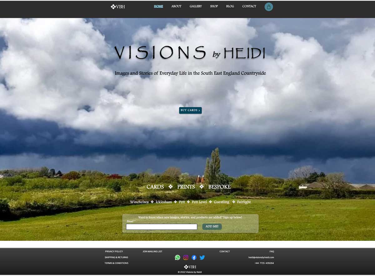 Visions by Heidi website